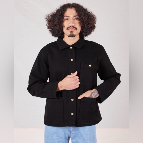 Big Bud Press Other - Big Bud Press Denim Work Jacket Basic Black Unisex 2XL 100% Cotton 14.5 oz Denim